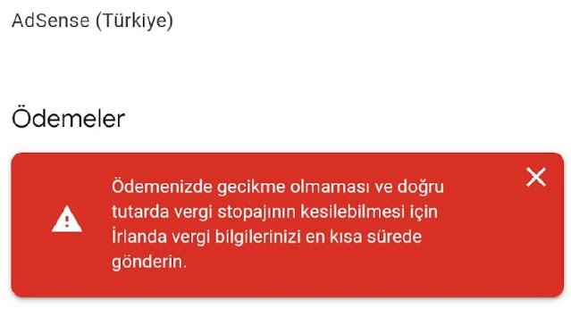 Открытие турецкого аккаунта Google AdSense