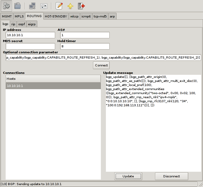 Injecting MPLS-VPN Routing Information with Loki
